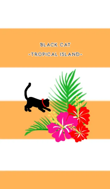 [LINE着せ替え] BLACK CAT -TROPICAL ISLAND-の画像1