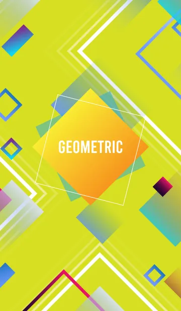 [LINE着せ替え] Geometric Pear Yellowの画像1