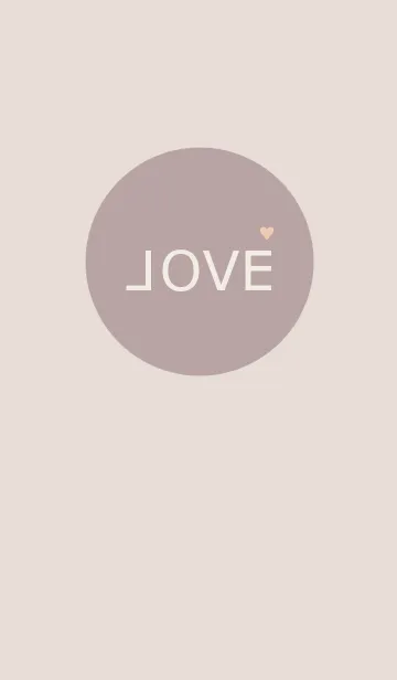 [LINE着せ替え] LOVE =cocoa brown=の画像1