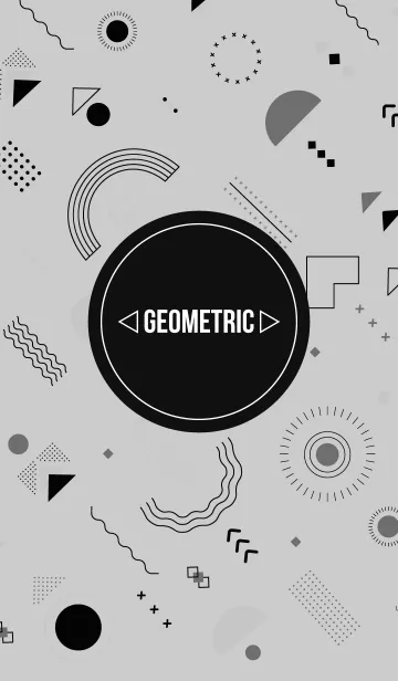 [LINE着せ替え] Geometric Grayの画像1