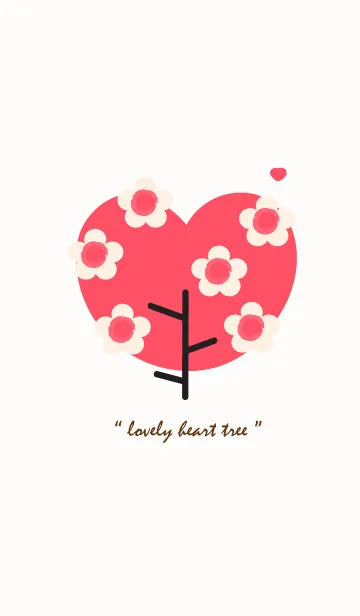 [LINE着せ替え] Lovey heart tree with lovely flower 15の画像1
