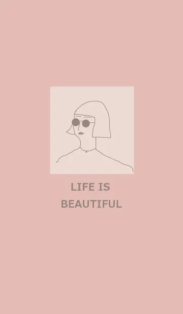 LIFE IS BEAUTIFUL =pink greige=の着せ替えメイン画像