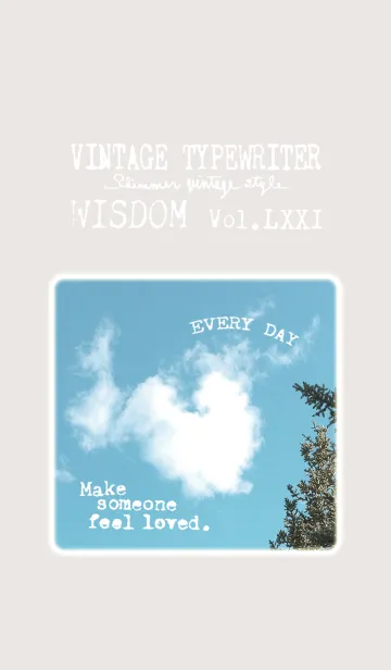 [LINE着せ替え] VINTAGE TYPEWRITER WISDOM Vol.LXXIの画像1