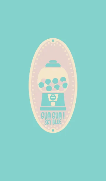 [LINE着せ替え] GUM GUM！=SKYBLUE=の画像1