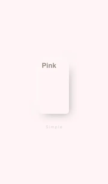 [LINE着せ替え] ザ・シンプルナキセカエ | ピンクの画像1