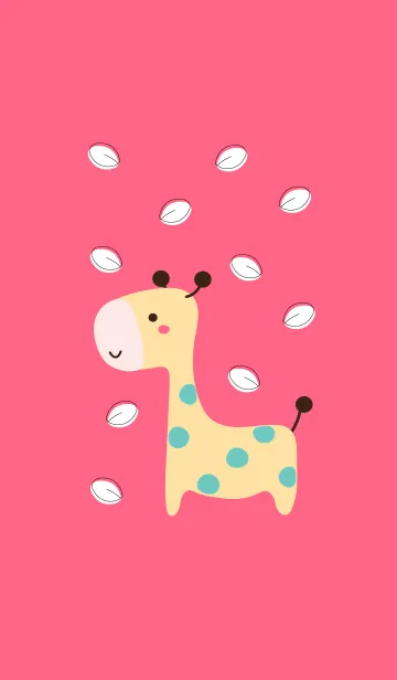 [LINE着せ替え] Cute giraffe 70 ^^の画像1