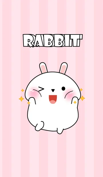 [LINE着せ替え] Oh！ I'm Cute White Rabbit (jp)の画像1