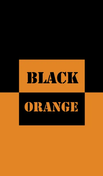 [LINE着せ替え] Orange & Black Vr.2 (jp)の画像1