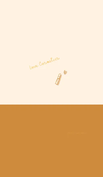 [LINE着せ替え] Love Cosmetics camel brownの画像1