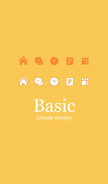 [LINE着せ替え] Basic [Yellow]の画像1