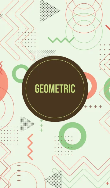 [LINE着せ替え] Geometric Hint Of Greenの画像1