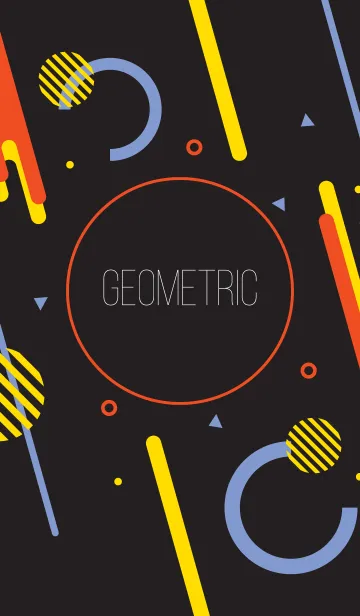 [LINE着せ替え] Geometric Black 14の画像1