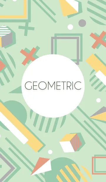 [LINE着せ替え] Geometric Peppermint Greenの画像1