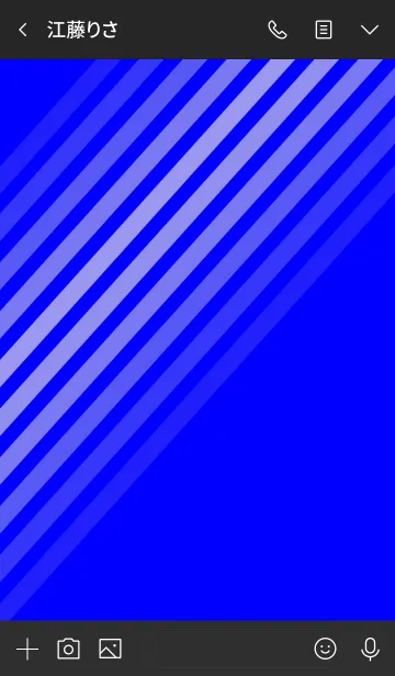 [LINE着せ替え] Diagonal Blueの画像3