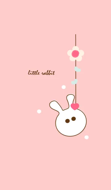 [LINE着せ替え] little rabbit with little heart 12の画像1