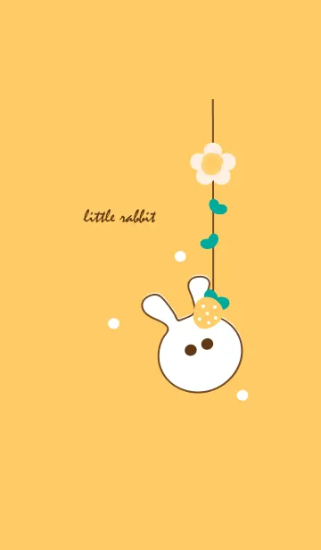 [LINE着せ替え] little rabbit with little strawberry 18の画像1