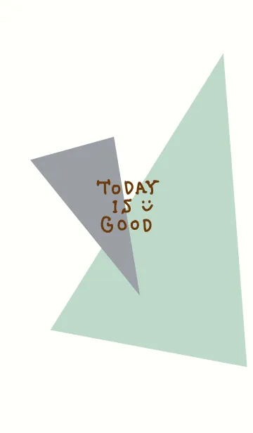 [LINE着せ替え] おしゃれ三色三角グリーン5の画像1