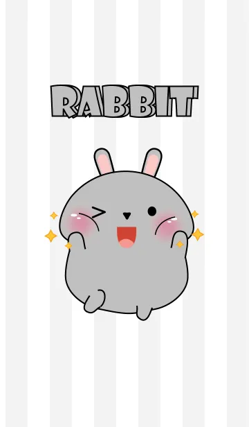 [LINE着せ替え] Oh！ I'm Cute Grey Rabbit (jp)の画像1