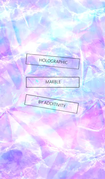 [LINE着せ替え] HOLOGRAPHIC MARBLE #002 (PURPLE)の画像1