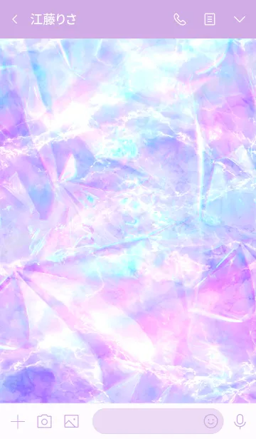 [LINE着せ替え] HOLOGRAPHIC MARBLE #002 (PURPLE)の画像3