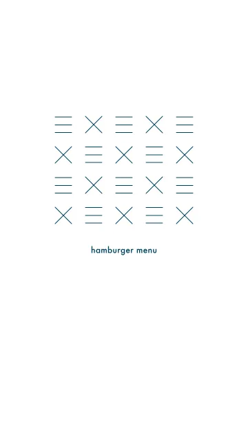 [LINE着せ替え] hamburger menu blueの画像1