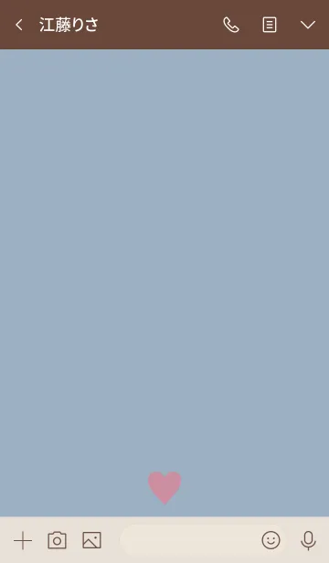 [LINE着せ替え] Simple Heart Blue -MEKYM- 2の画像3