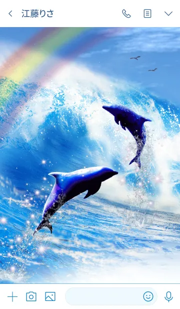 [LINE着せ替え] Surf Dolphinの画像3