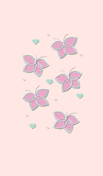 [LINE着せ替え] Cute butterflies 64 :)の画像1