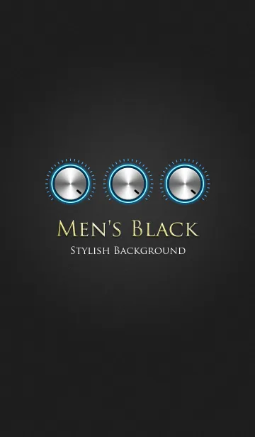 [LINE着せ替え] Men's Black 2の画像1