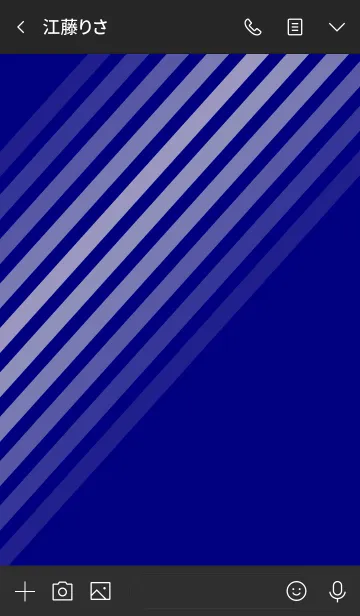 [LINE着せ替え] Diagonal Navyの画像3