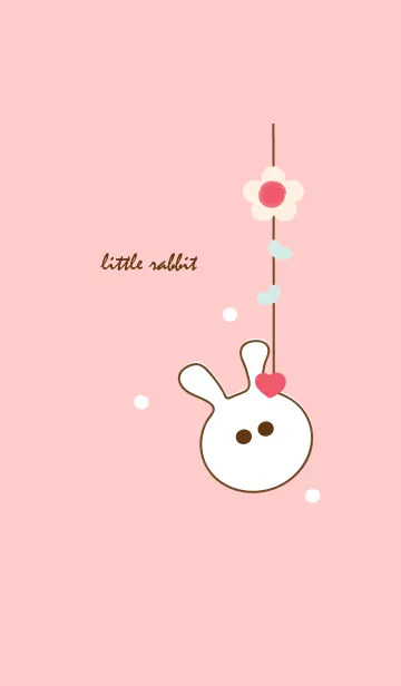 [LINE着せ替え] little rabbit with little heart 11の画像1