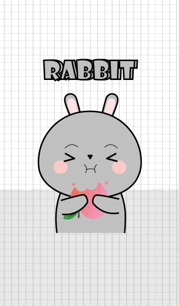 [LINE着せ替え] Minamal Grey Rabbit 2 (jp)の画像1