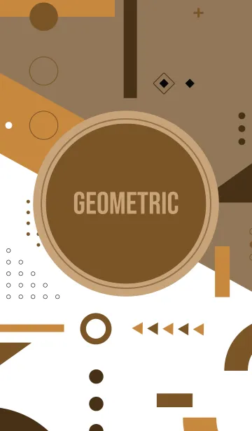 [LINE着せ替え] Geometric Beaver Brownの画像1