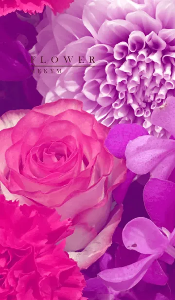 [LINE着せ替え] PURPLE FLOWER -MEKYM- 30の画像1