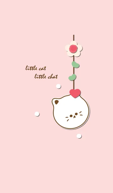 [LINE着せ替え] little cat with little heart 9の画像1