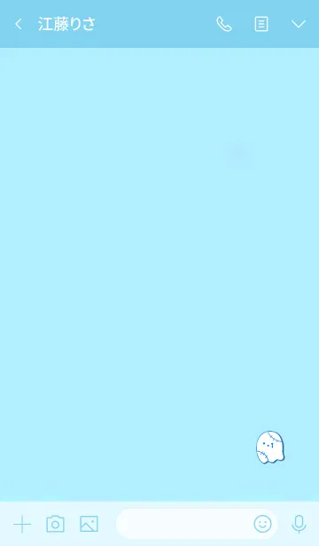[LINE着せ替え] Simple cute ghost 19の画像3