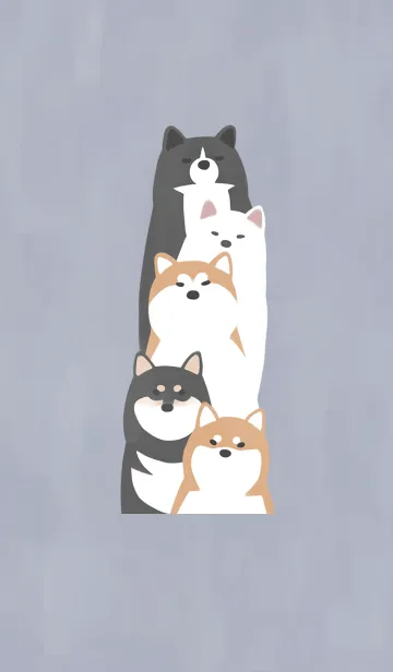 [LINE着せ替え] コーギーと柴犬の画像1