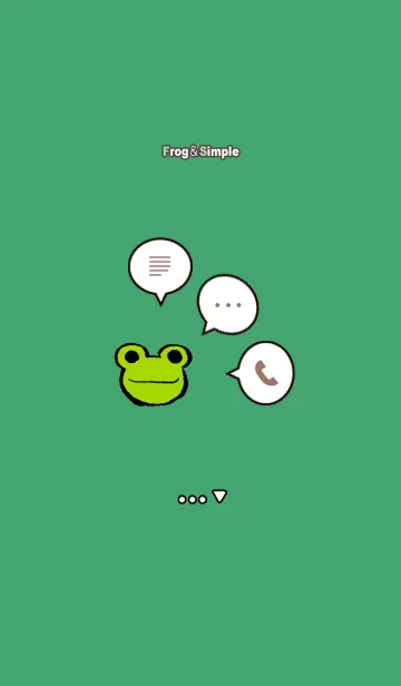 [LINE着せ替え] カエル＆シンプル by rororkoの画像1