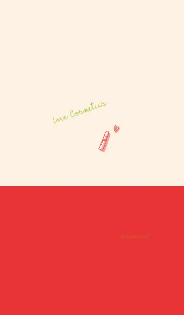 [LINE着せ替え] Love Cosmetics apple redの画像1