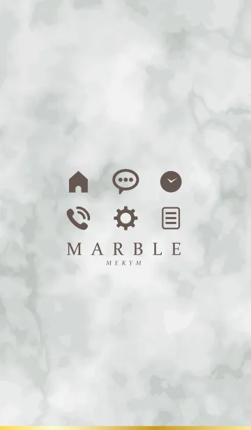 [LINE着せ替え] MARBLE -SIMPLE MONOTONE- 11の画像1