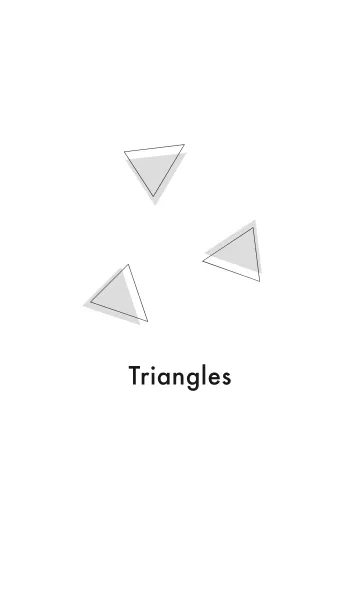 [LINE着せ替え] triangles grayの画像1