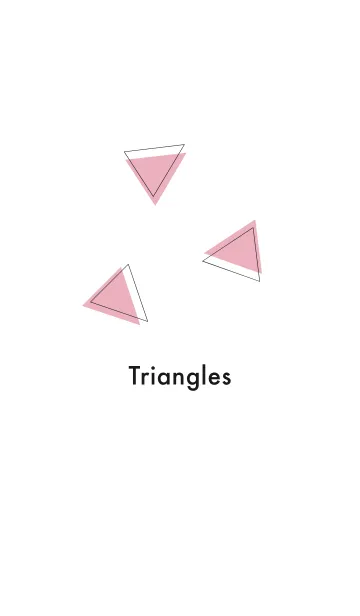 [LINE着せ替え] triangles pinkの画像1