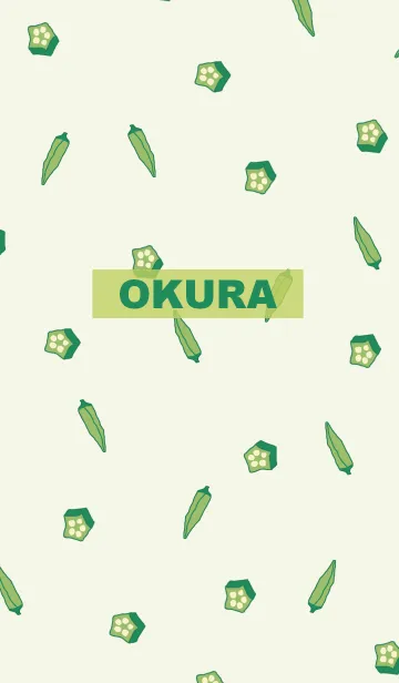 [LINE着せ替え] okura pattern/ green3の画像1