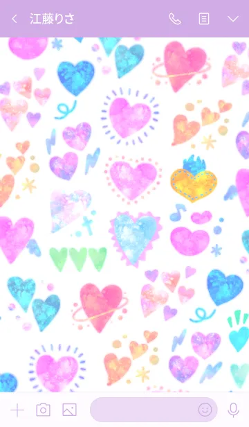 [LINE着せ替え] ハートMix♥️の画像3