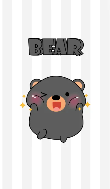 [LINE着せ替え] Oh！ I'm Cute Black Bear (jp)の画像1