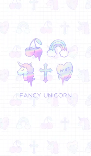 [LINE着せ替え] FANCY UNICORN #HOLOGRAPHICの画像1