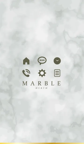 [LINE着せ替え] MARBLE -SIMPLE MONOTONE- 12の画像1