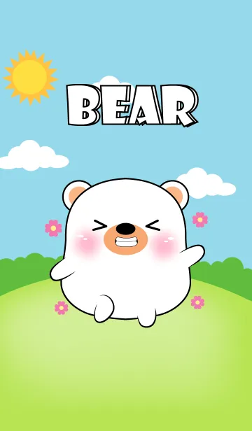 [LINE着せ替え] Fat White Bear Theme (jp)の画像1