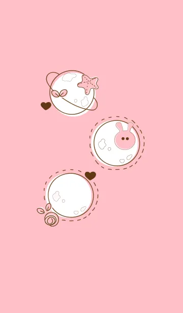 [LINE着せ替え] Lovely pastel planet 24 :)の画像1