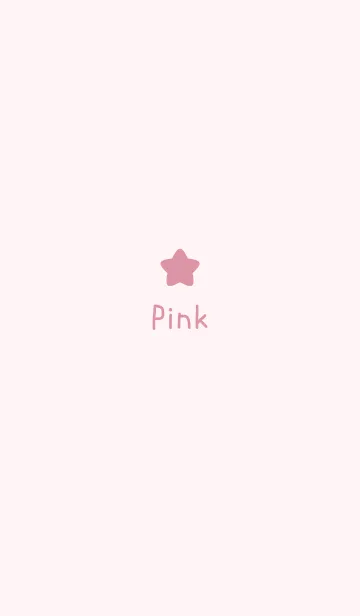 [LINE着せ替え] 大人かわいいシンプルお星さま＊ピンクの画像1